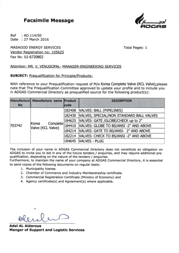 Certificate of Membership