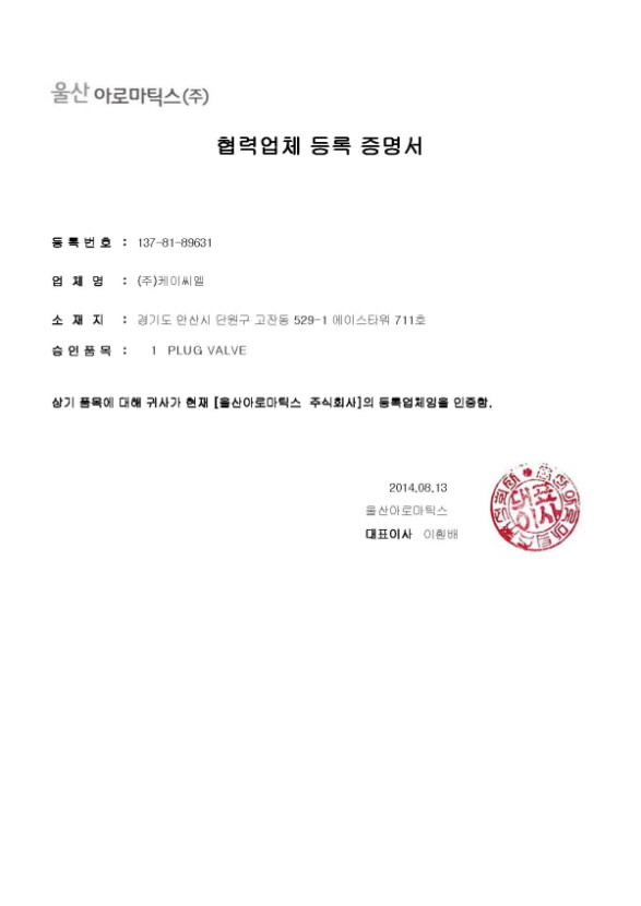Certificate of Membership